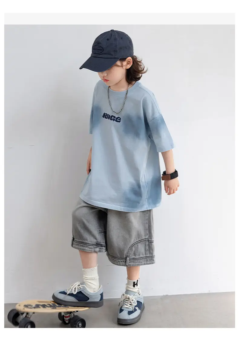 Boys T-shirt Light Blue 2025 New Arrival — feature 10