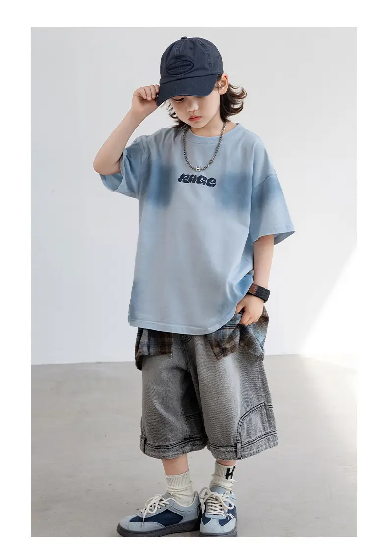 Boys T-shirt Light Blue 2025 New Arrival — feature 11
