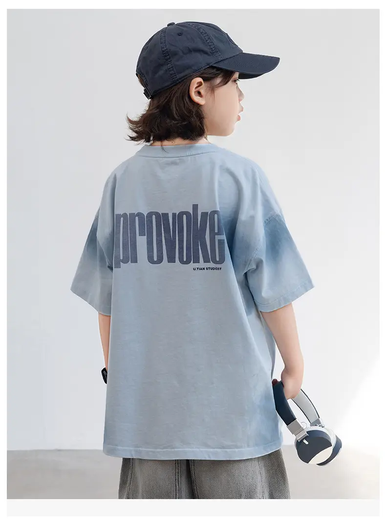 Boys T-shirt Light Blue 2025 New Arrival — feature 9
