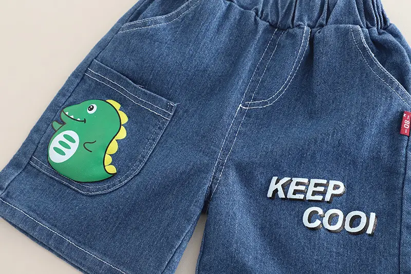 Boys Cartoon Excavator T-Shirt Shorts Set Summer — feature 21