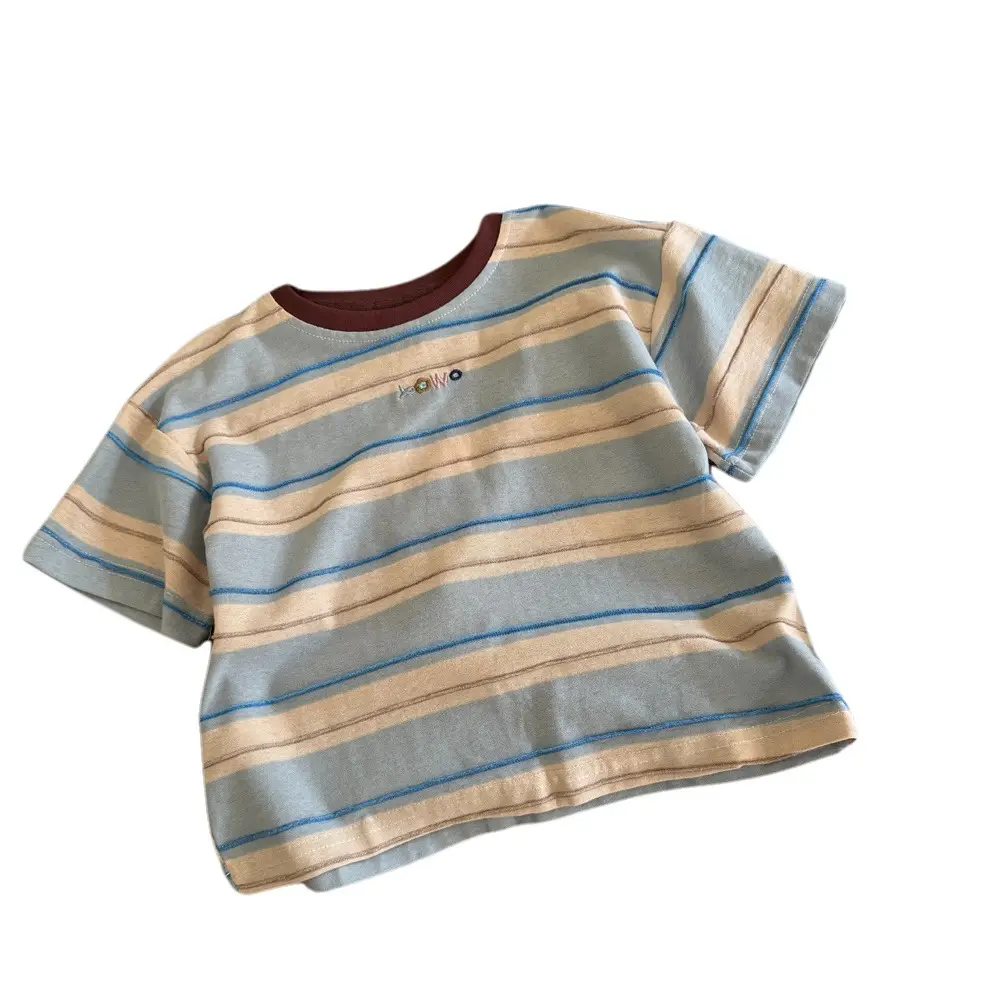 Boys Striped Cotton Shorts Set Summer 2025 - Image 6