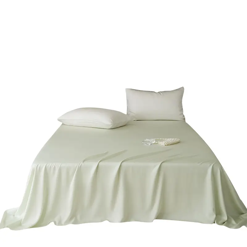 100 Austrian Lanjing Tencel Single Sheet Bedding Summer High-end Solid Color Simple Light Luxury Naked Sleeping