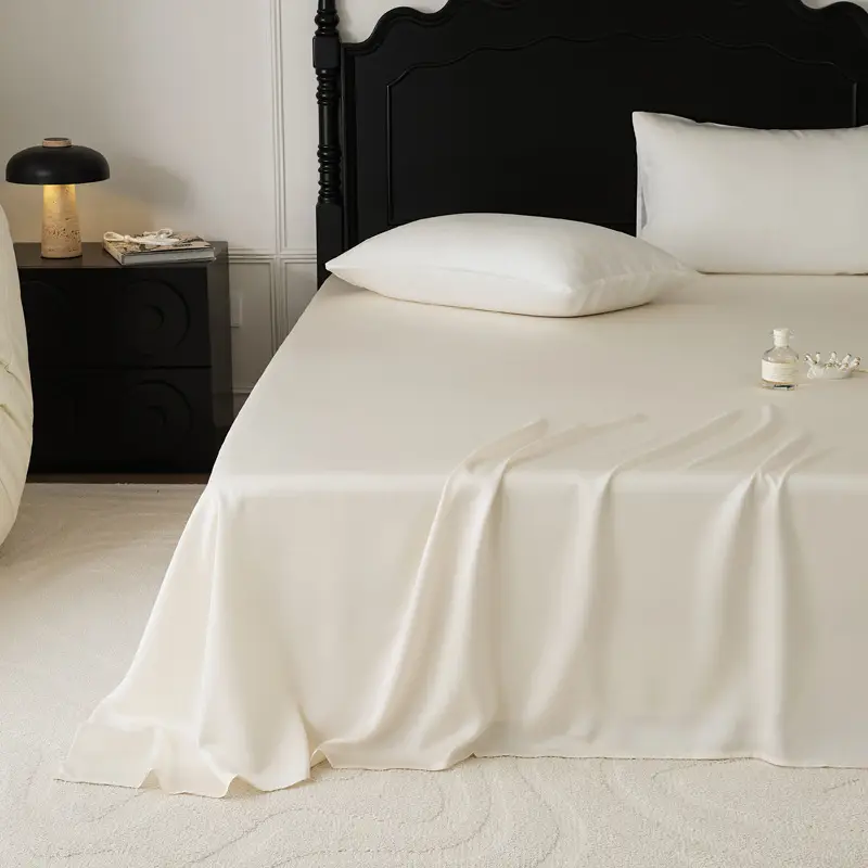 100 Austrian Lanjing Tencel Single Sheet Bedding Summer High-end Solid Color Simple Light Luxury Naked Sleeping