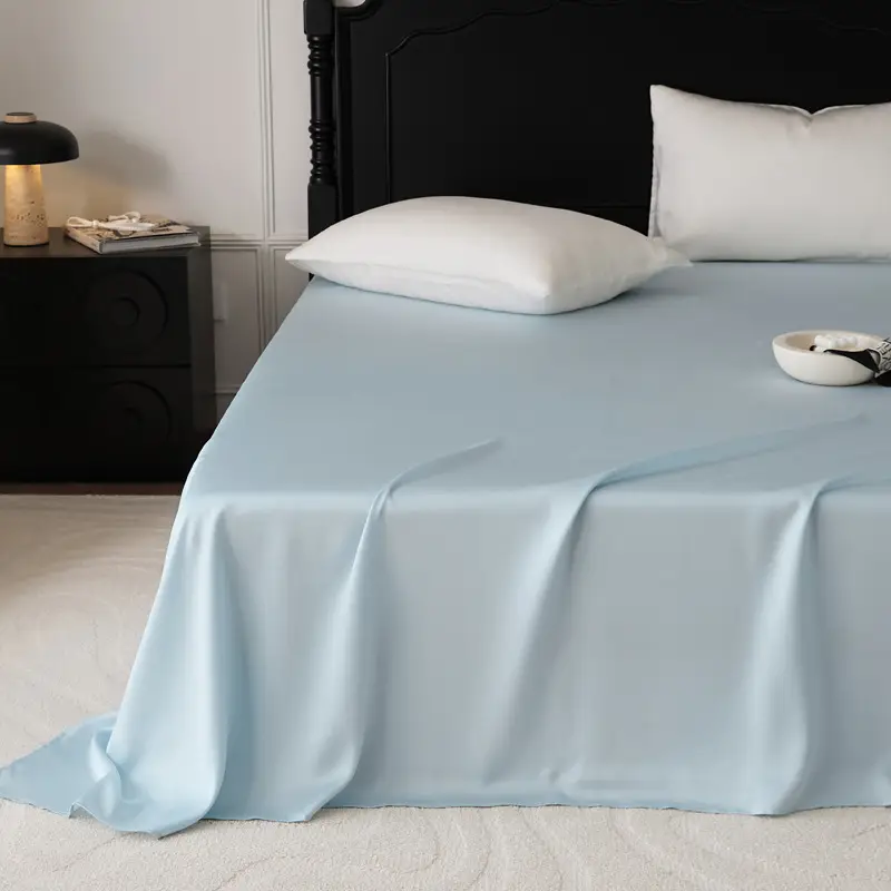 100 Austrian Lanjing Tencel Single Sheet Bedding Summer High-end Solid Color Simple Light Luxury Naked Sleeping