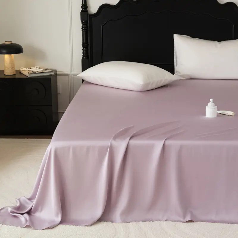 100 Austrian Lanjing Tencel Single Sheet Bedding Summer High-end Solid Color Simple Light Luxury Naked Sleeping