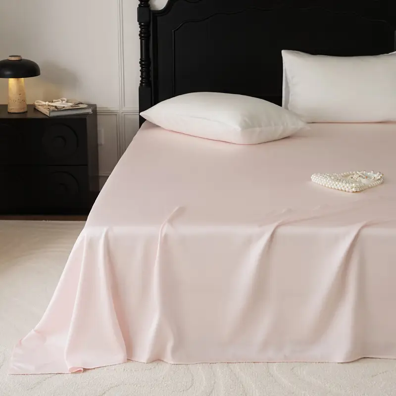 100 Austrian Lanjing Tencel Single Sheet Bedding Summer High-end Solid Color Simple Light Luxury Naked Sleeping