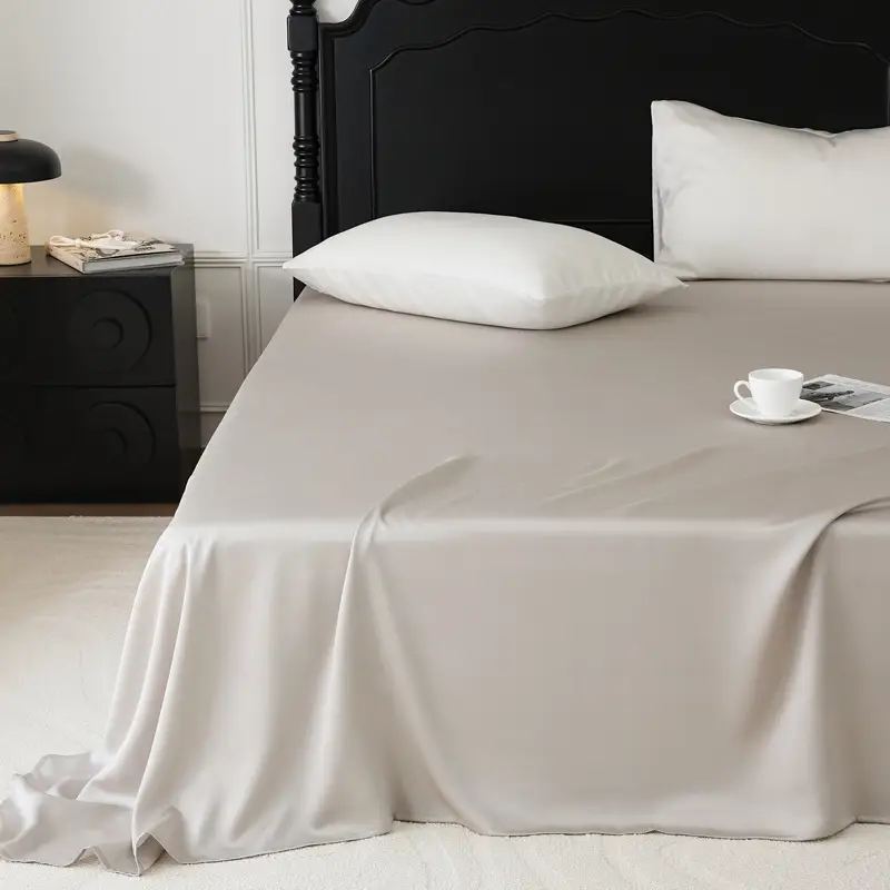 100 Austrian Lanjing Tencel Single Sheet Bedding Summer High-end Solid Color Simple Light Luxury Naked Sleeping