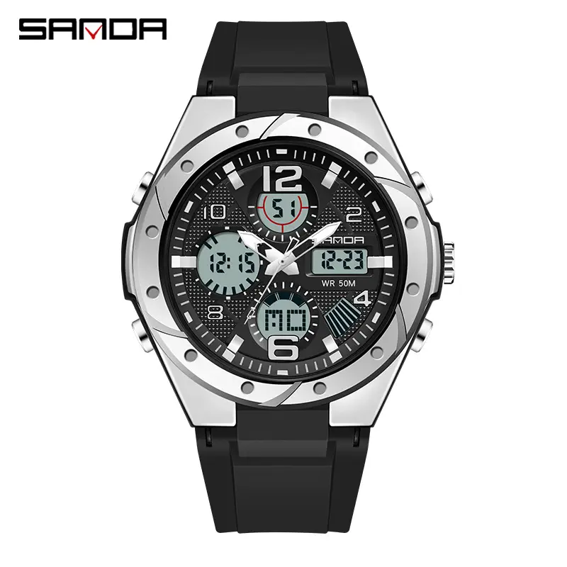 Men's Black Digital Sport Watch with LCD Display - Image 27