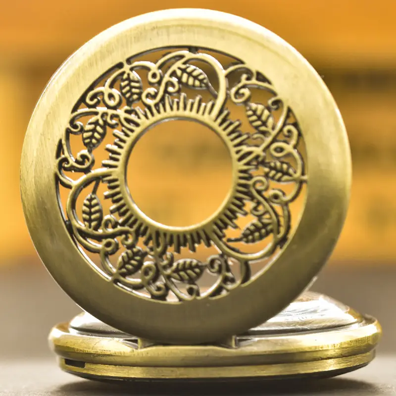 Vintage Floral Pocket Watch with Chain Strap for Men Women — feature 23