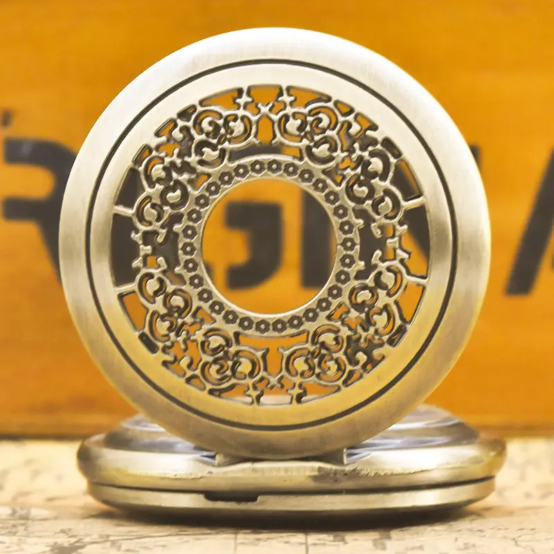 Vintage Floral Pocket Watch with Chain Strap for Men Women — feature 27