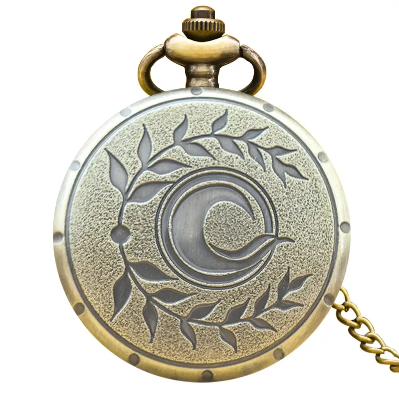 Vintage Floral Pocket Watch with Chain Strap for Men Women - Image 45