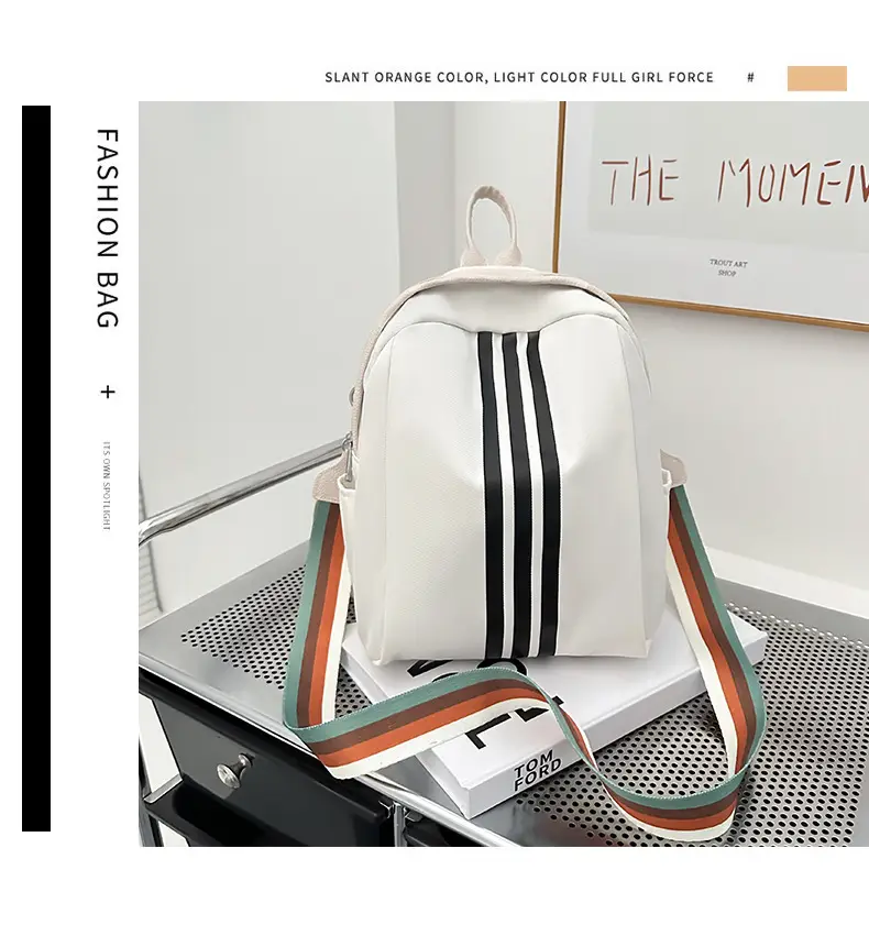 Women's Black 3-Strip Casual Crossbody Bag 2025 — feature 12