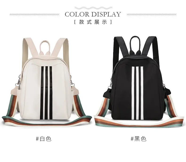 Women's Black 3-Strip Casual Crossbody Bag 2025 — feature 16