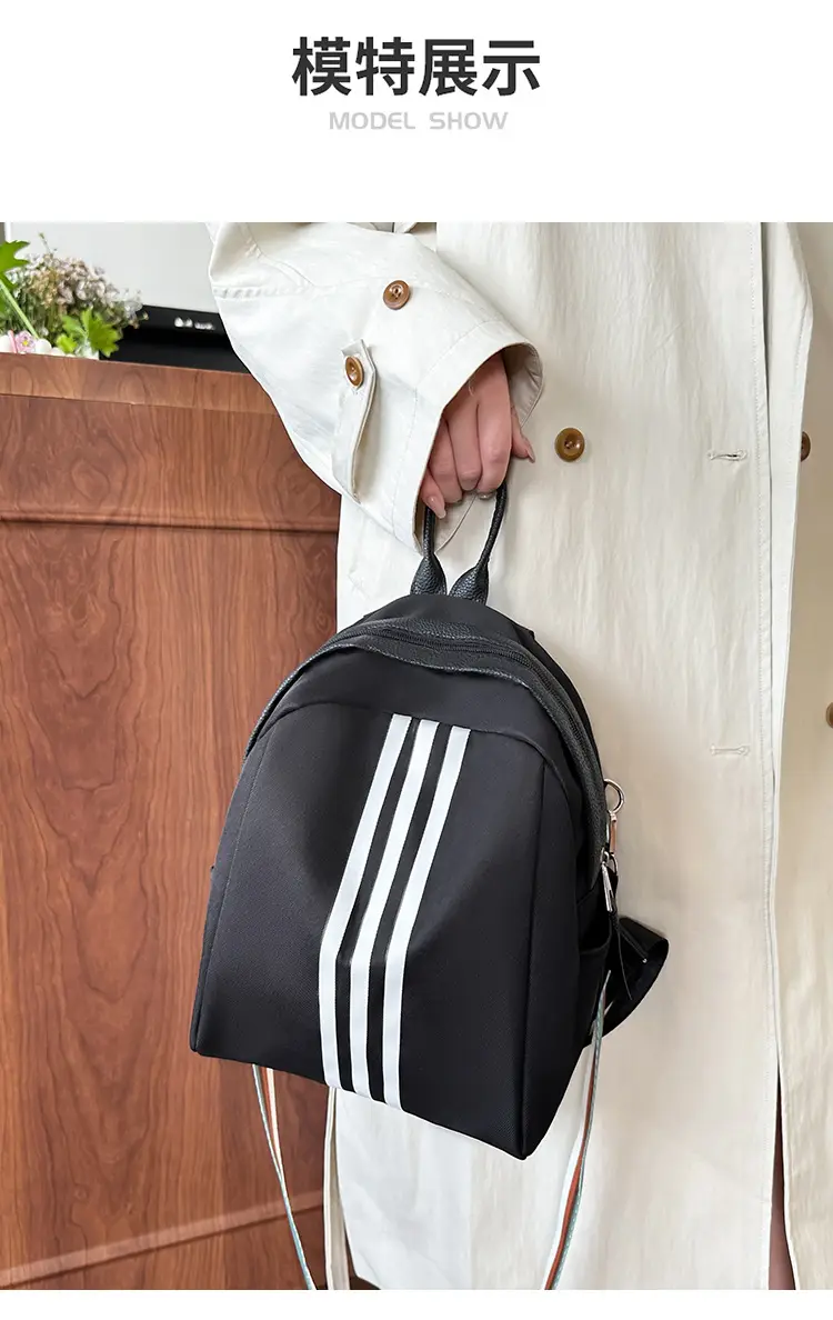 Women's Black 3-Strip Casual Crossbody Bag 2025 — feature 17