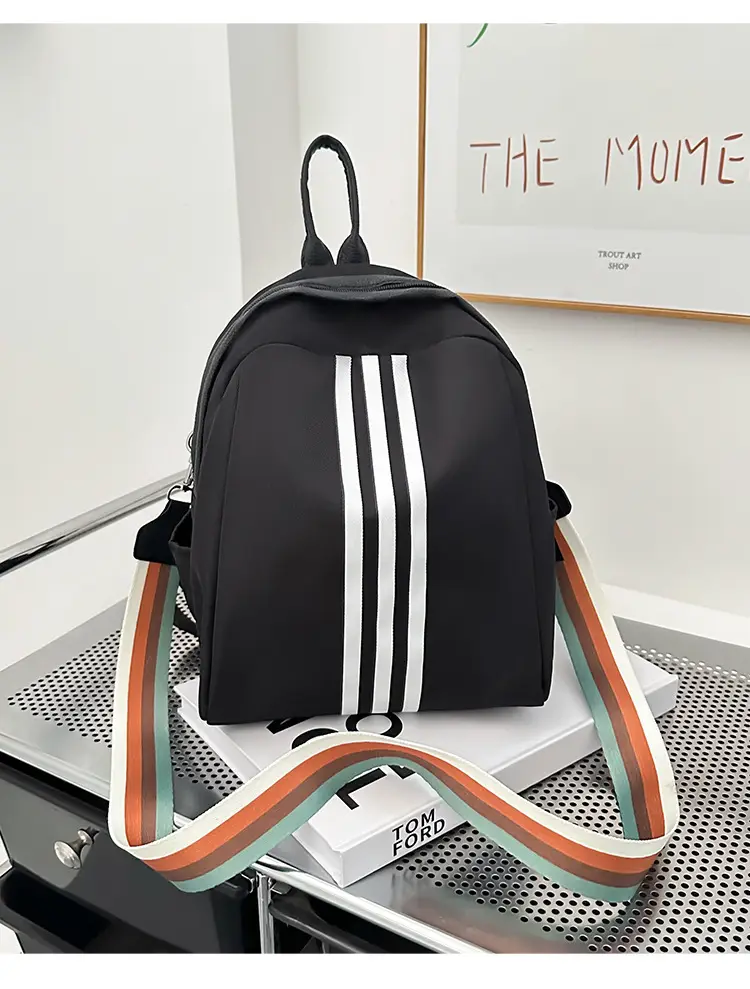 Women's Black 3-Strip Casual Crossbody Bag 2025 — feature 35