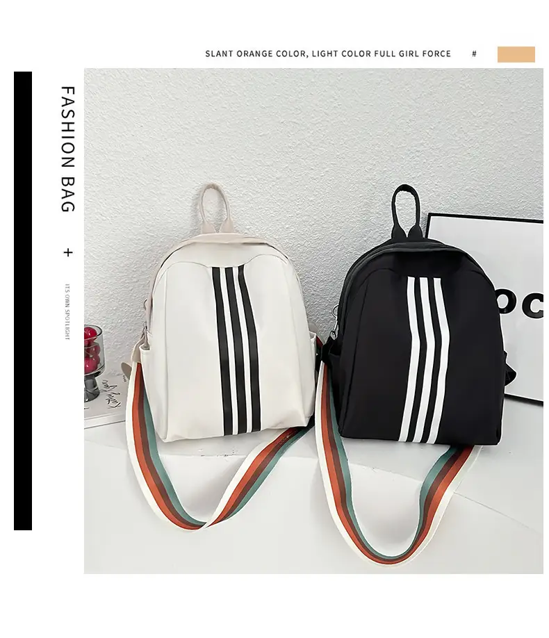 Women's Black 3-Strip Casual Crossbody Bag 2025 — feature 4