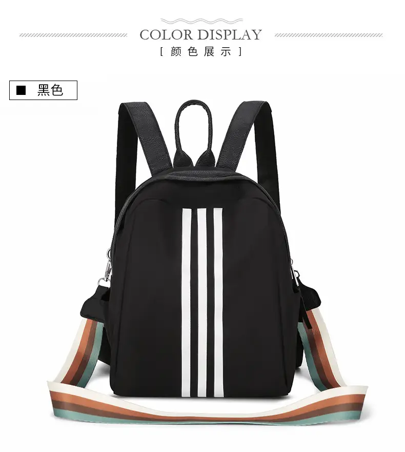 Women's Black 3-Strip Casual Crossbody Bag 2025 — feature 43