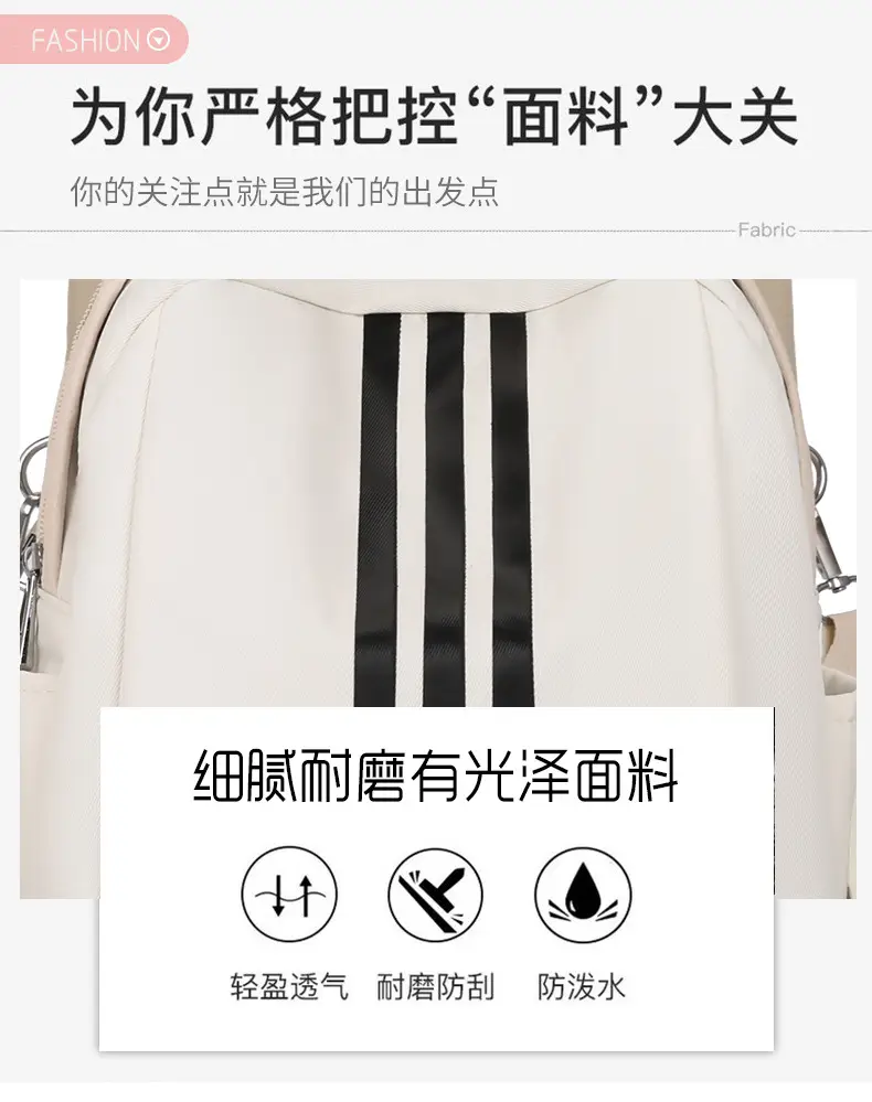 Women's Black 3-Strip Casual Crossbody Bag 2025 — feature 5
