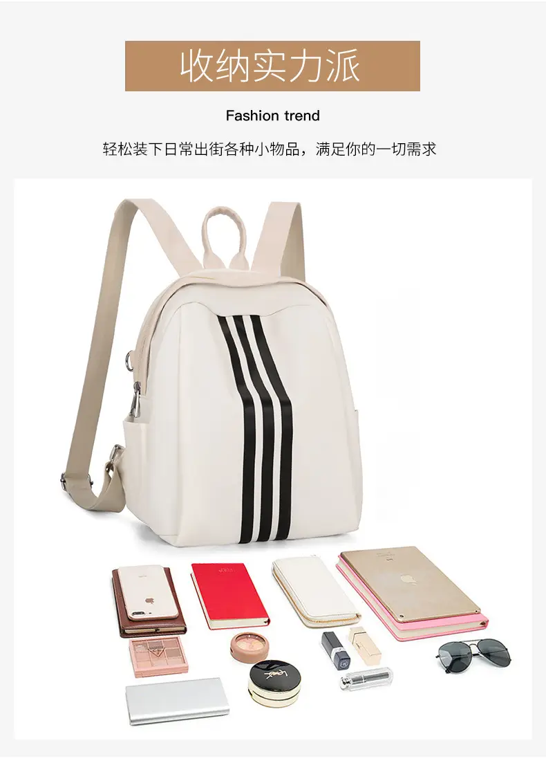Women's Black 3-Strip Casual Crossbody Bag 2025 — feature 7