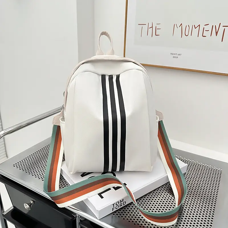 Women's Black 3-Strip Casual Crossbody Bag 2025 - Image 2