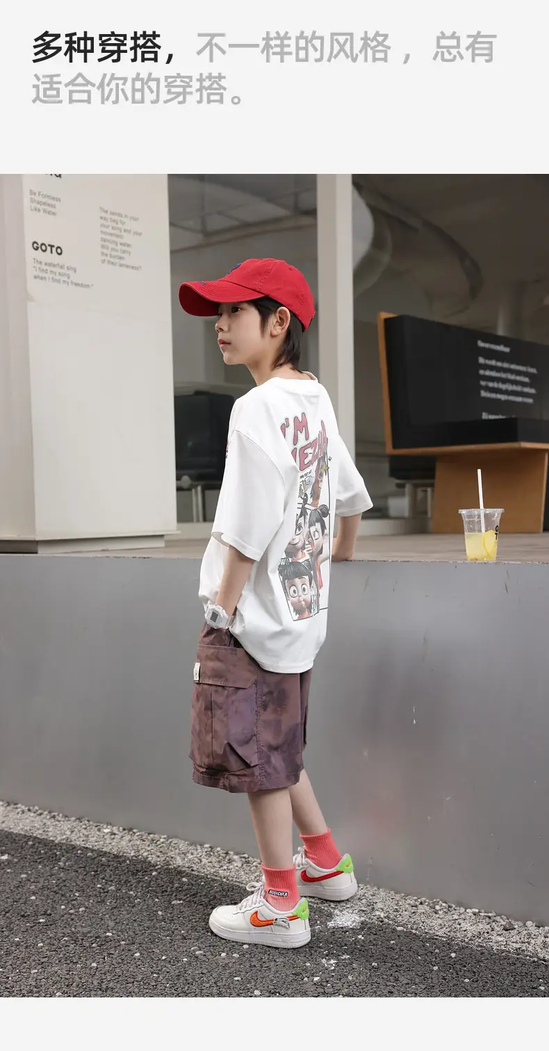 Nezha Print Boys White T-Shirt 2026 Summer — feature 29