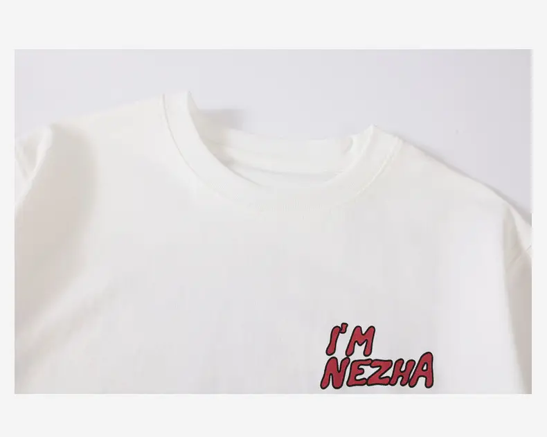 Nezha Print Boys White T-Shirt 2026 Summer — feature 34