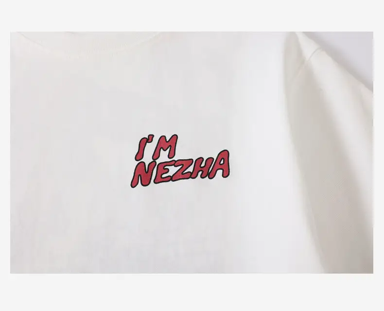 Nezha Print Boys White T-Shirt 2026 Summer — feature 35