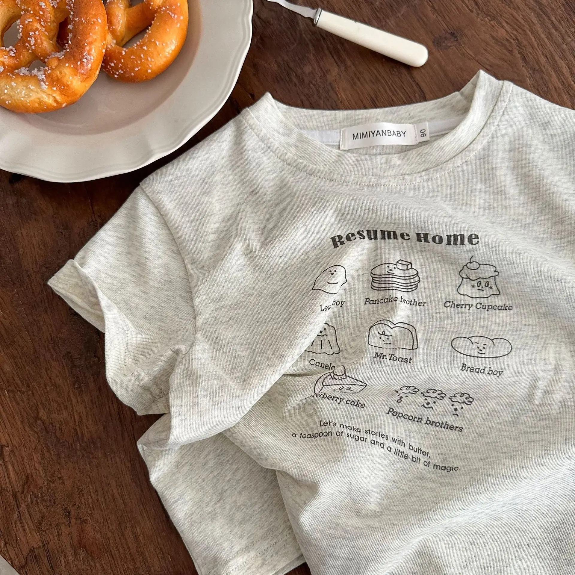 Baby T-shirt Cartoon Print Pure Cotton Summer Wear — feature 1