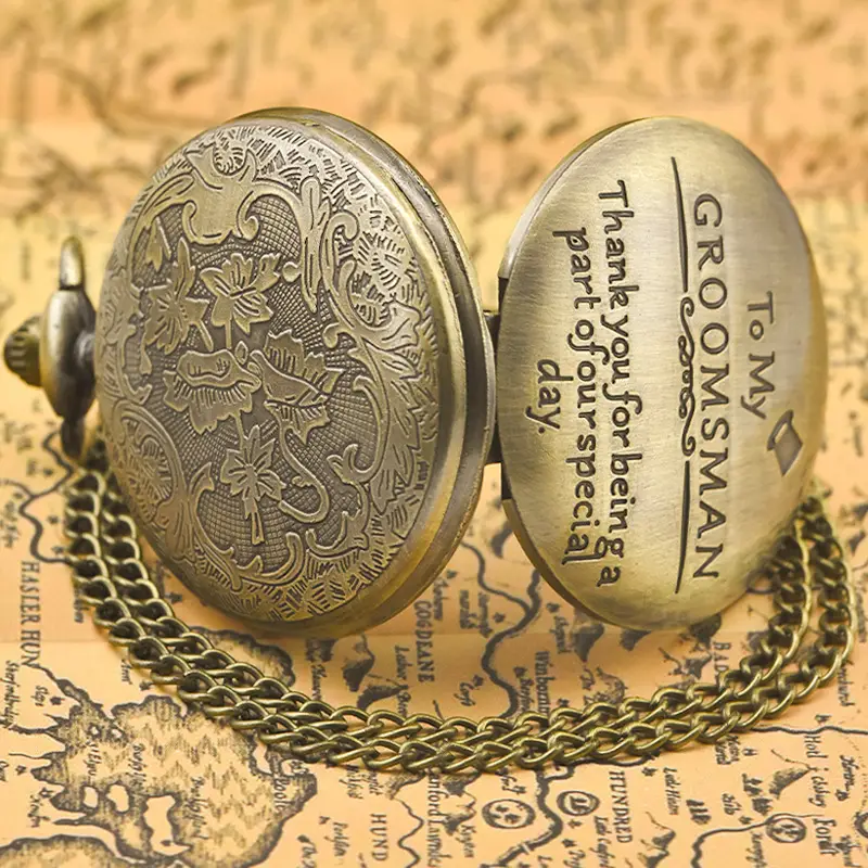 Father's Day Commemorative Flip Pocket Watch for Men Women — feature 17