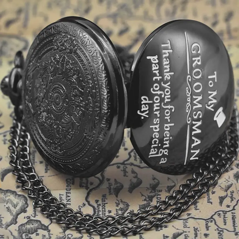 Father's Day Commemorative Flip Pocket Watch for Men Women — feature 19