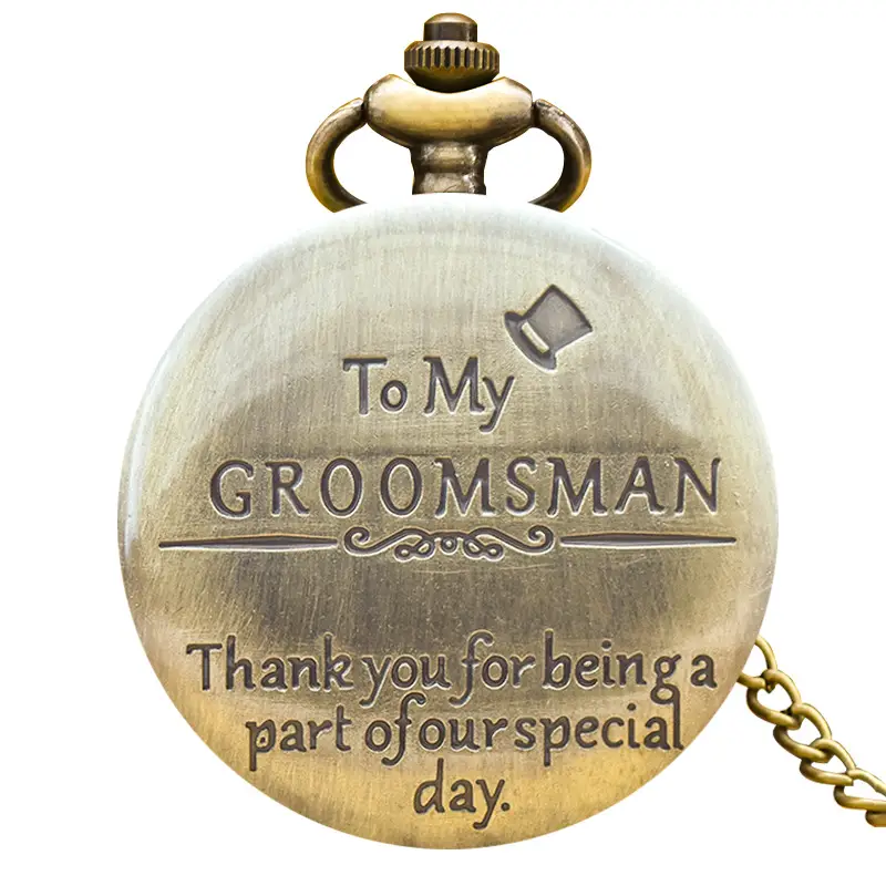 Father's Day Commemorative Flip Pocket Watch for Men Women