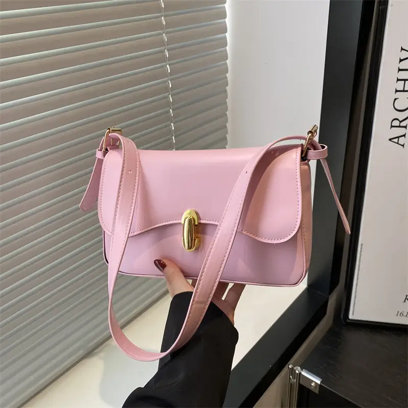 Pink Lock Crossbody Bag for Women 2025 - Image 6