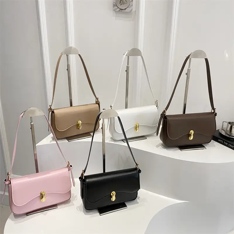 Pink Lock Crossbody Bag for Women 2025 - Image 9