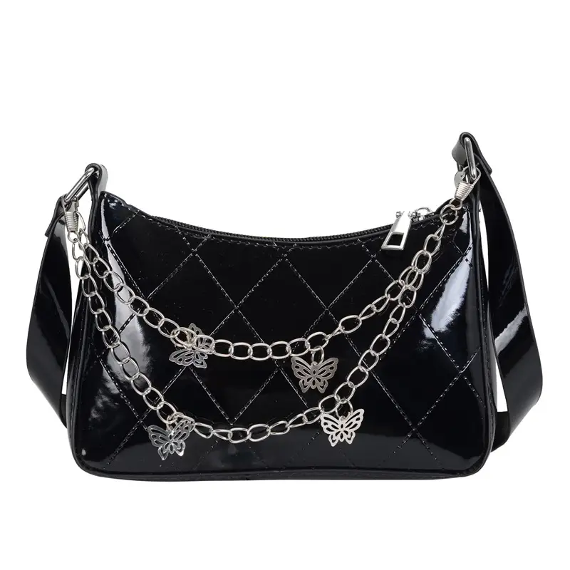 Black Butterfly Chain Shoulder Bag for Women - Image 7