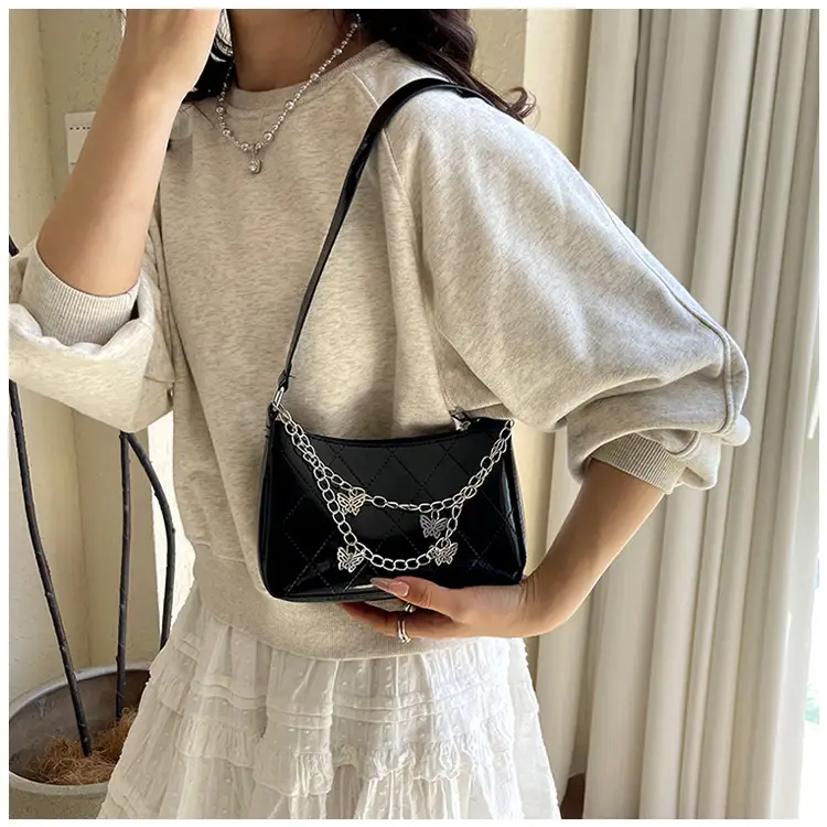 Black Butterfly Chain Shoulder Bag for Women — feature 14