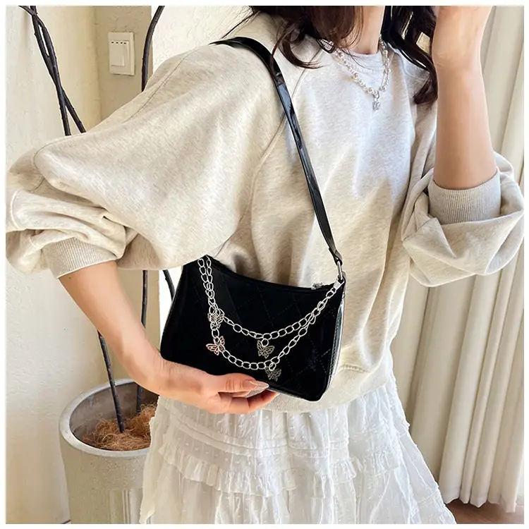 Black Butterfly Chain Shoulder Bag for Women — feature 16