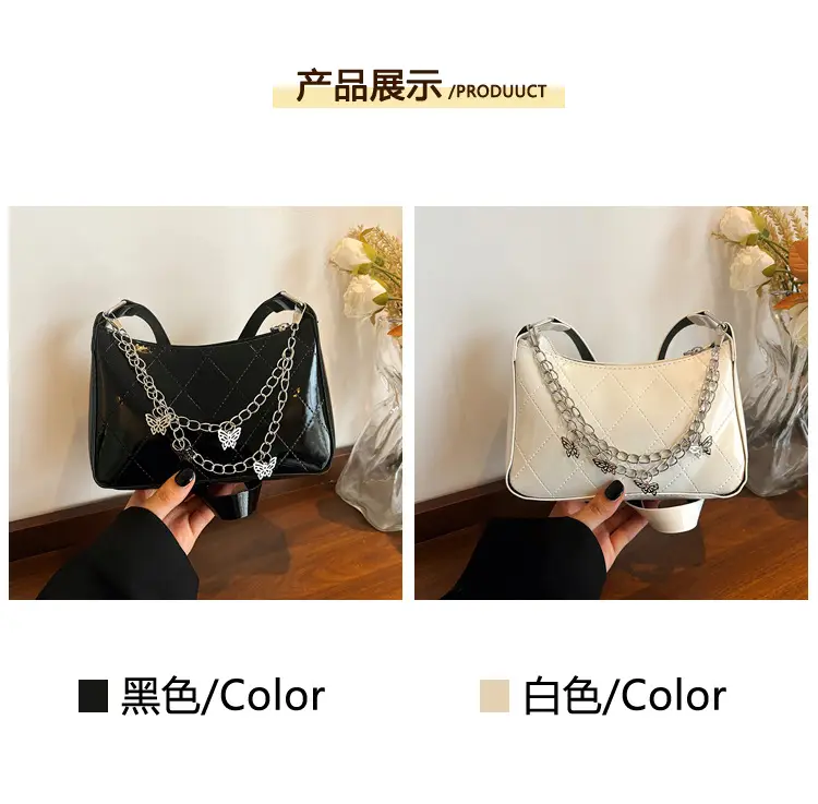 Black Butterfly Chain Shoulder Bag for Women — feature 5