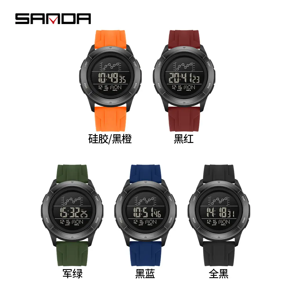 Sanda Digital Counting Watch Multi-Color Fashion - Image 9