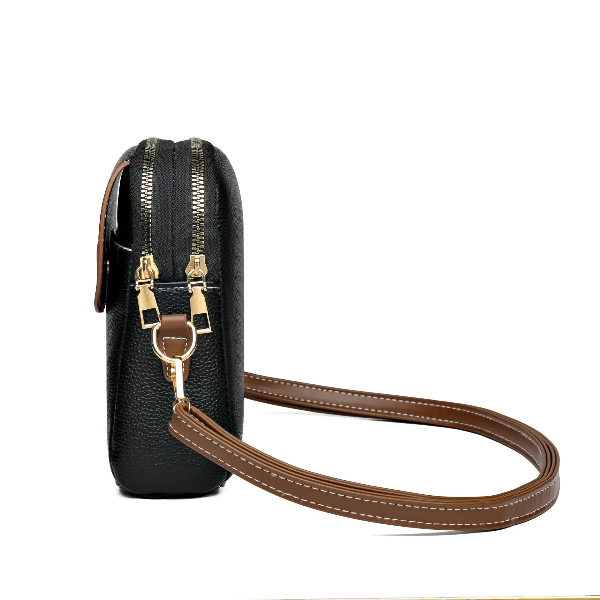 Trendy Women's Beige Shoulder Bag with Adjustable Strap - Image 6