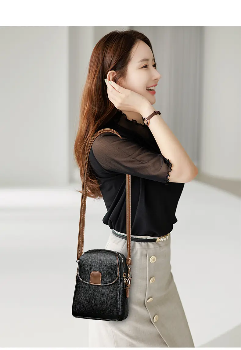 Trendy Women's Beige Shoulder Bag with Adjustable Strap — feature 12