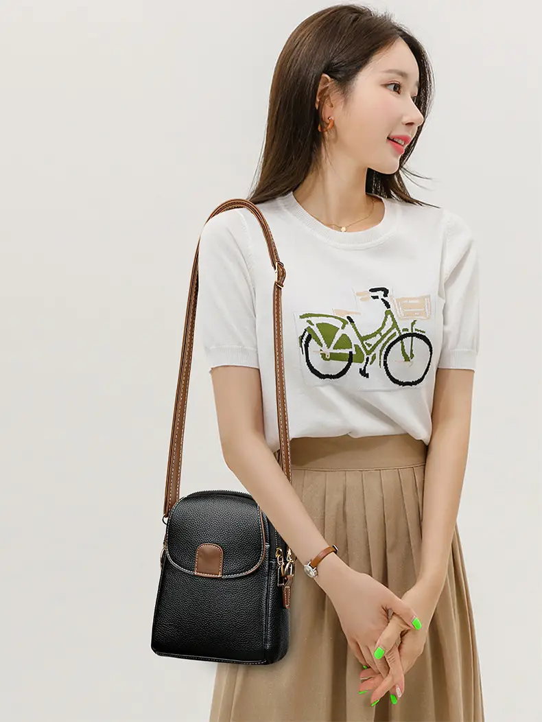 Trendy Women's Beige Shoulder Bag with Adjustable Strap — feature 13
