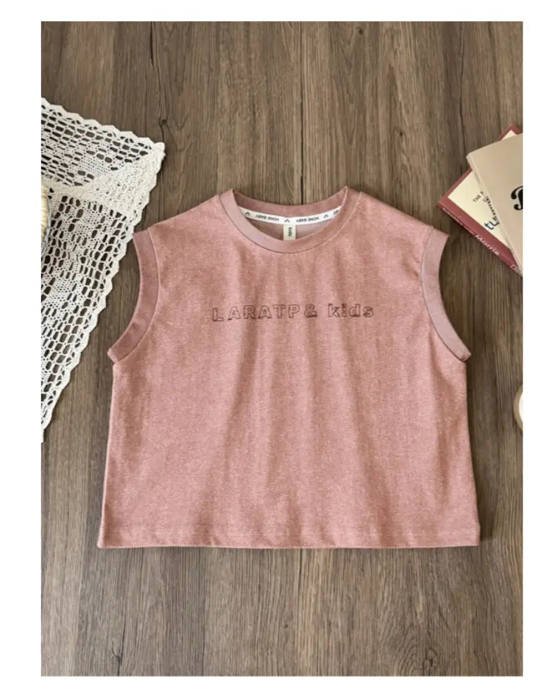 Boys Summer Vest Suit Pink Sleeveless Shorts Two-Piece — feature 13