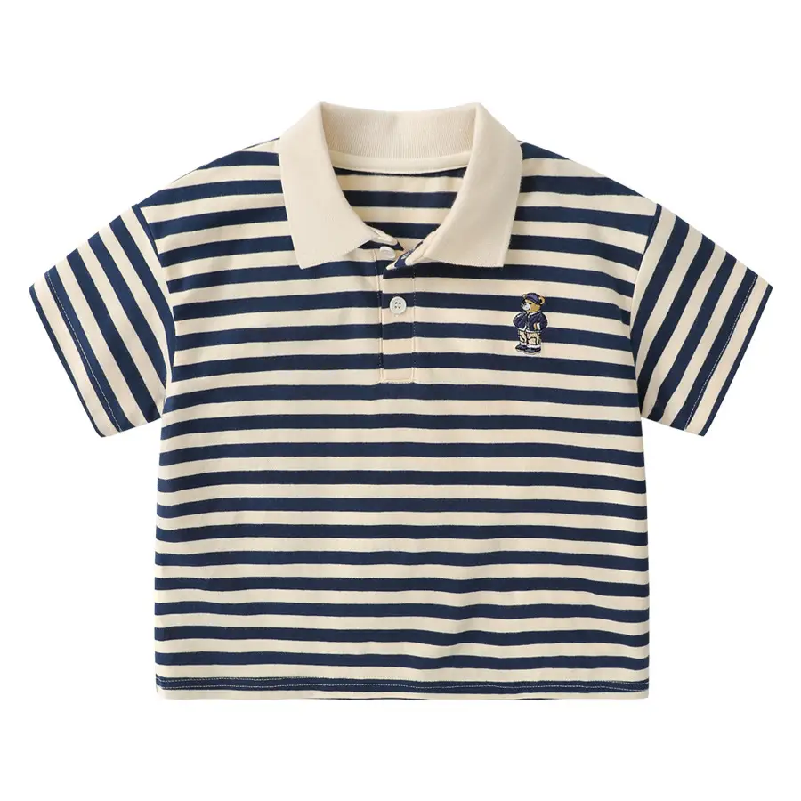 Boys' White 7A Anti-Foe Polo Shirt Short Sleeve - Image 8