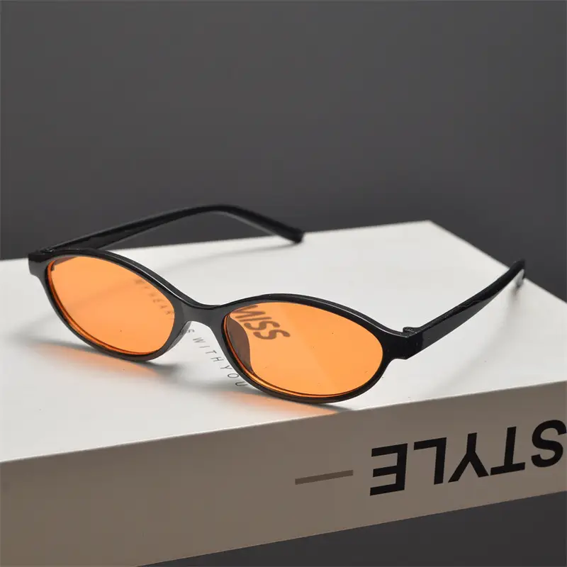2025 Flat Round Frame Nerd Sunglasses Women's Small — feature 10