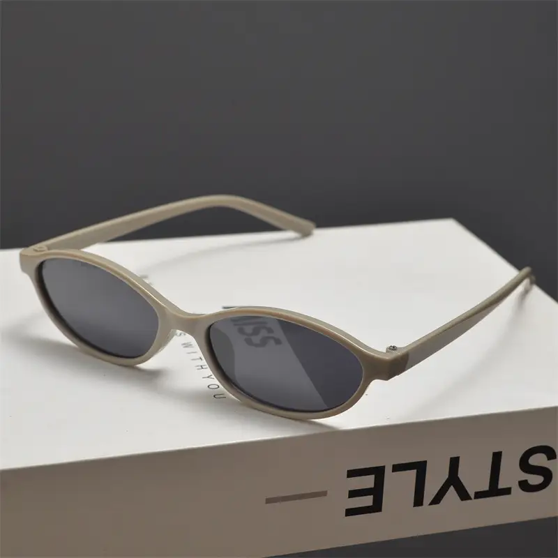 2025 Flat Round Frame Nerd Sunglasses Women's Small — feature 11