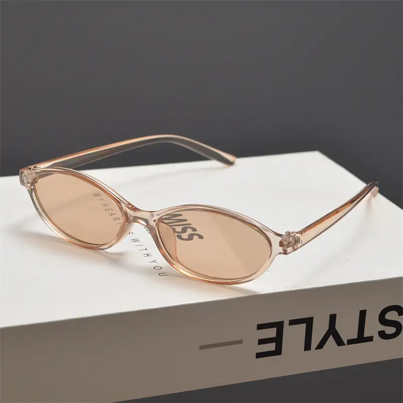2025 Flat Round Frame Nerd Sunglasses Women's Small — feature 13