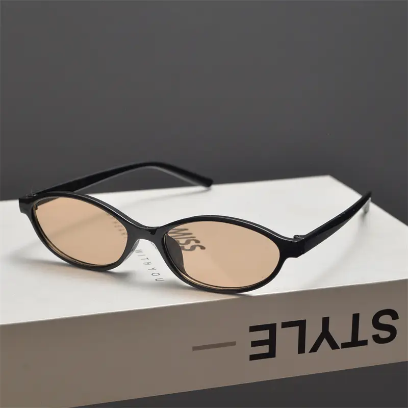 2025 Flat Round Frame Nerd Sunglasses Women's Small — feature 15