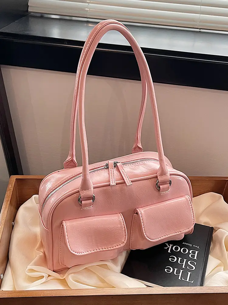 Pink Korean Style Shoulder Bag for Women - Image 7