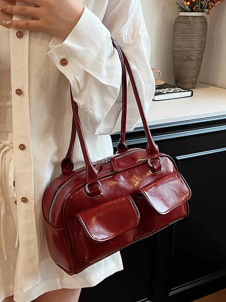 Pink Korean Style Shoulder Bag for Women - Image 9