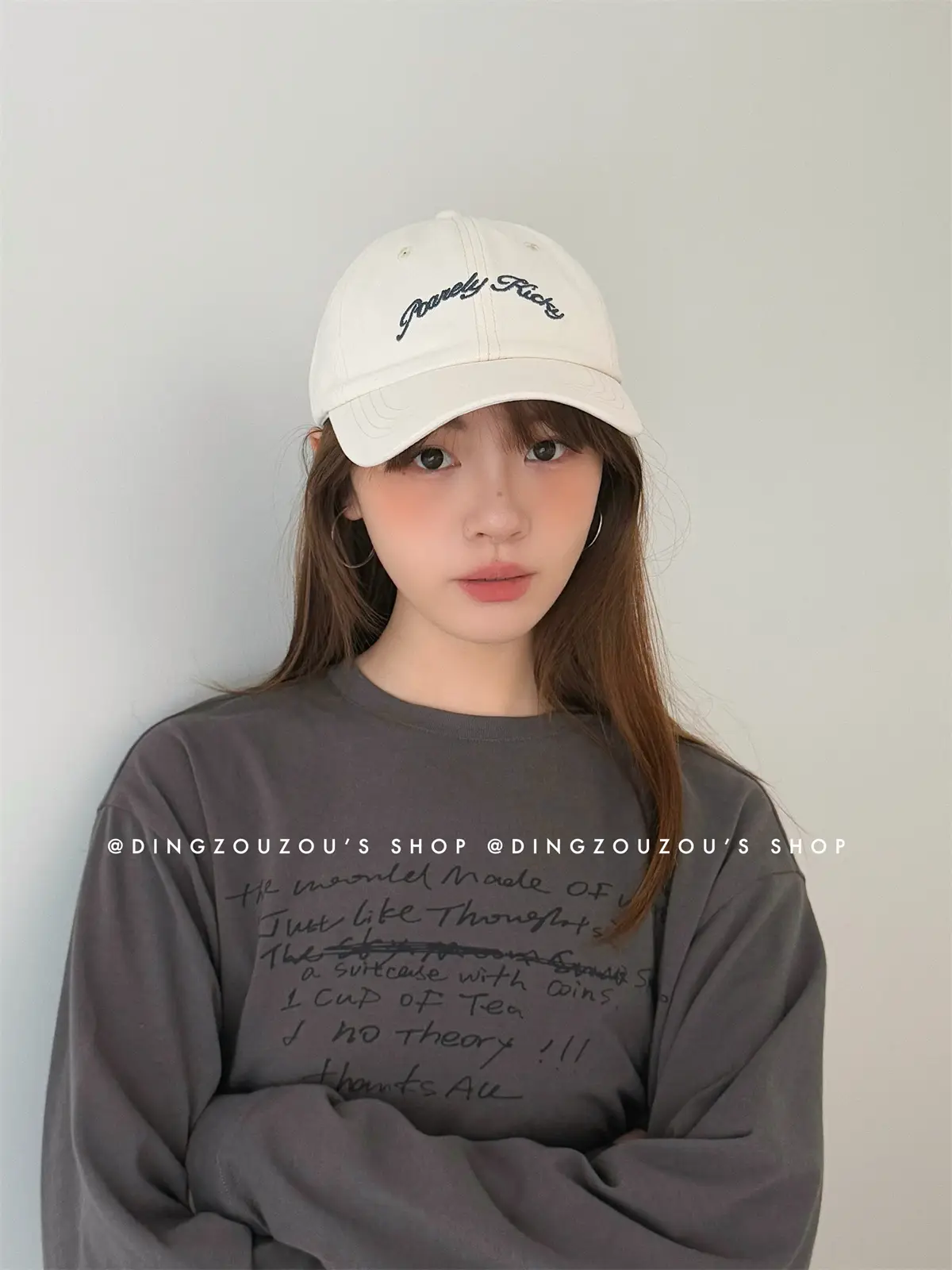Bow-Tie Letter Embroidery Baseball Cap for Women — feature 12